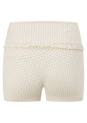 Lorna Jane The Frill Of It Rib 9cm Bike Shorts - Polka Dot Spot Print