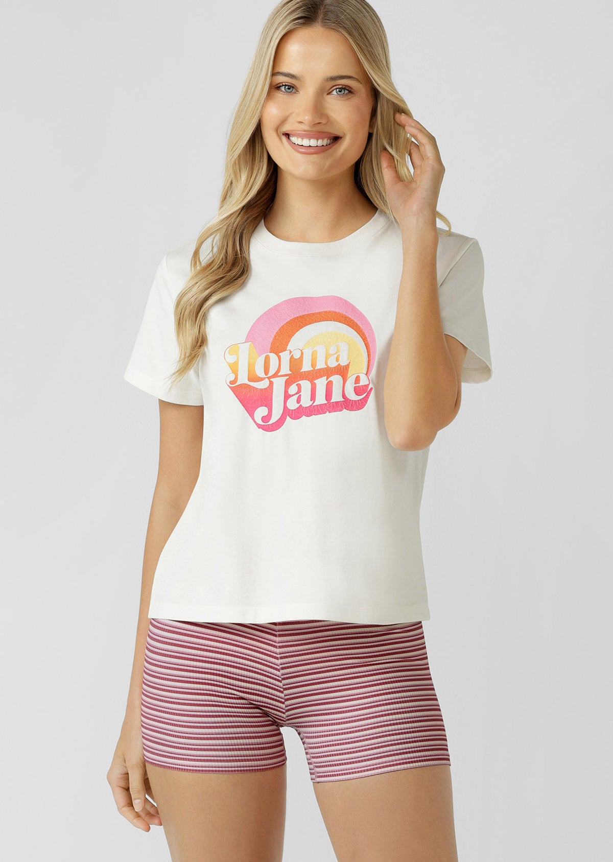 Lorna Jane Sunkissed T-Shirt - Porcelain