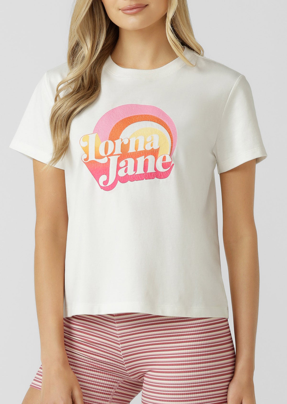 Lorna Jane Sunkissed T-Shirt - Porcelain