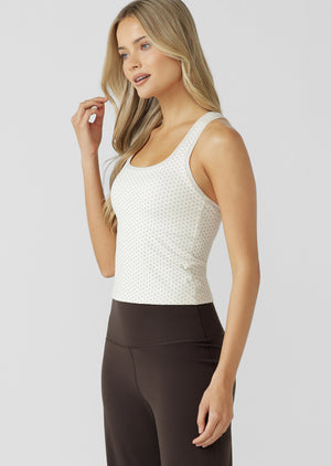 Lorna Jane Limited Edition Sculpt Active Tank - Polka Dot Spot Print