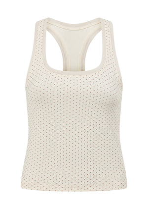 Lorna Jane Limited Edition Sculpt Active Tank - Polka Dot Spot Print