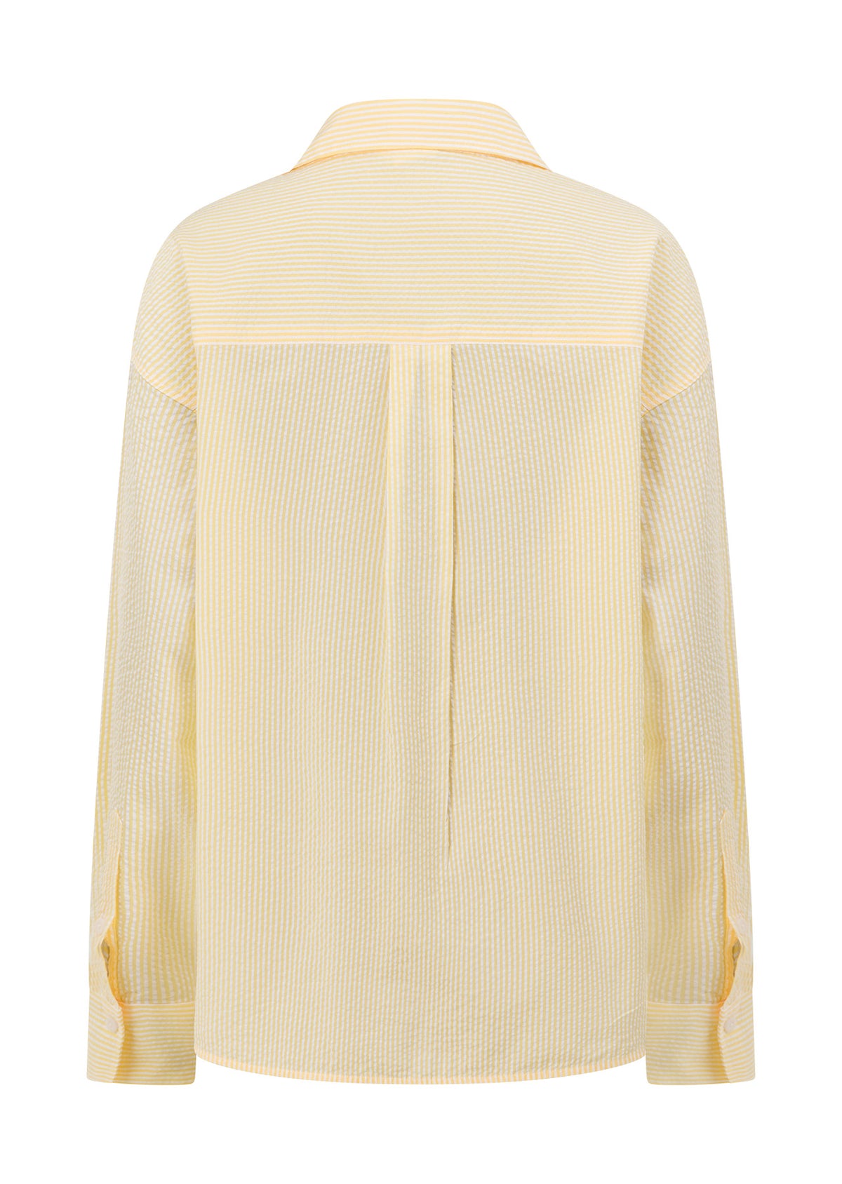 Lorna Jane LJC Recline Long Sleeve Shirt - Butter Yellow Stripe