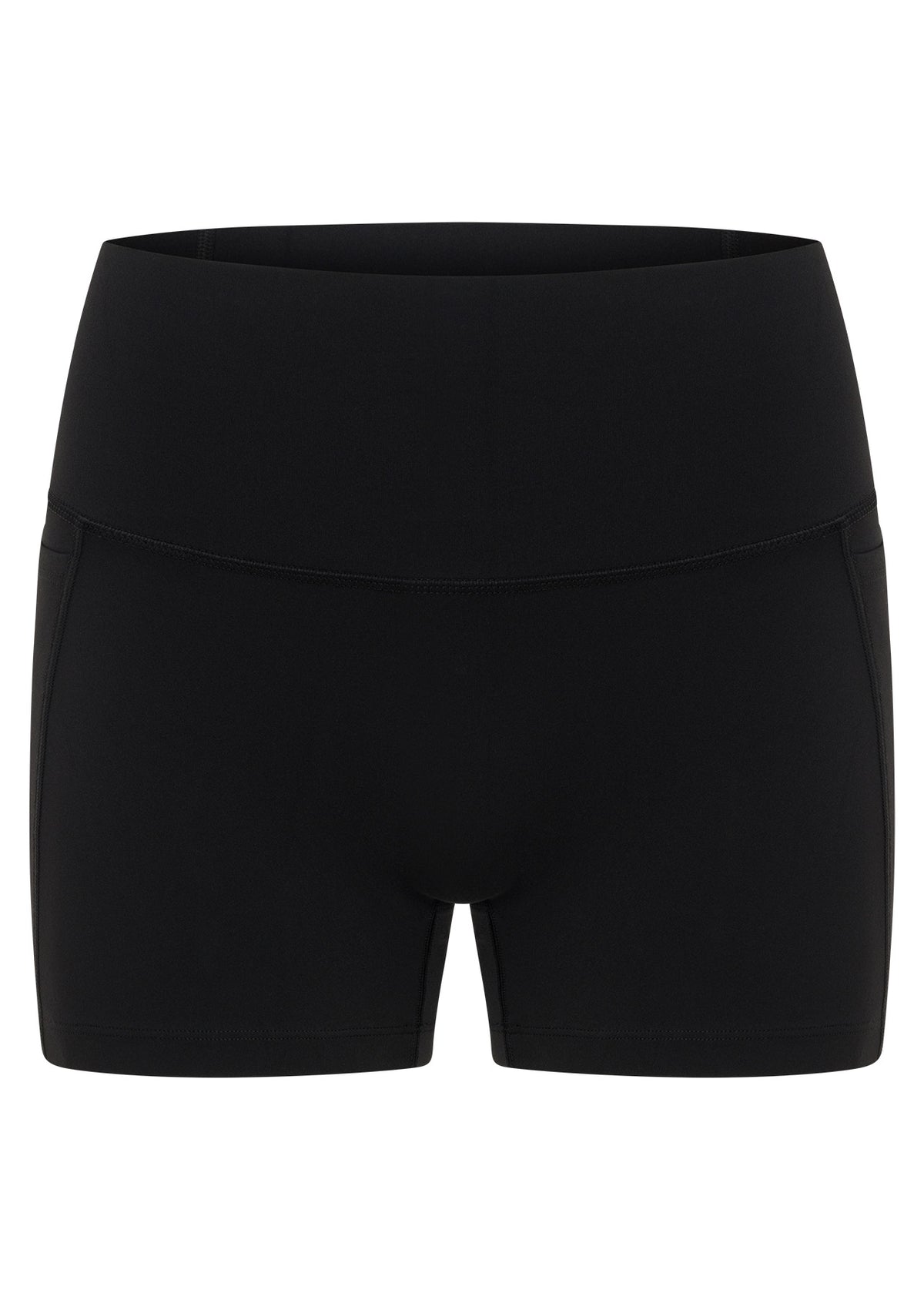 Lorna Jane Invisible Scrunch 2 Pocket 9cm Bike Shorts - Black