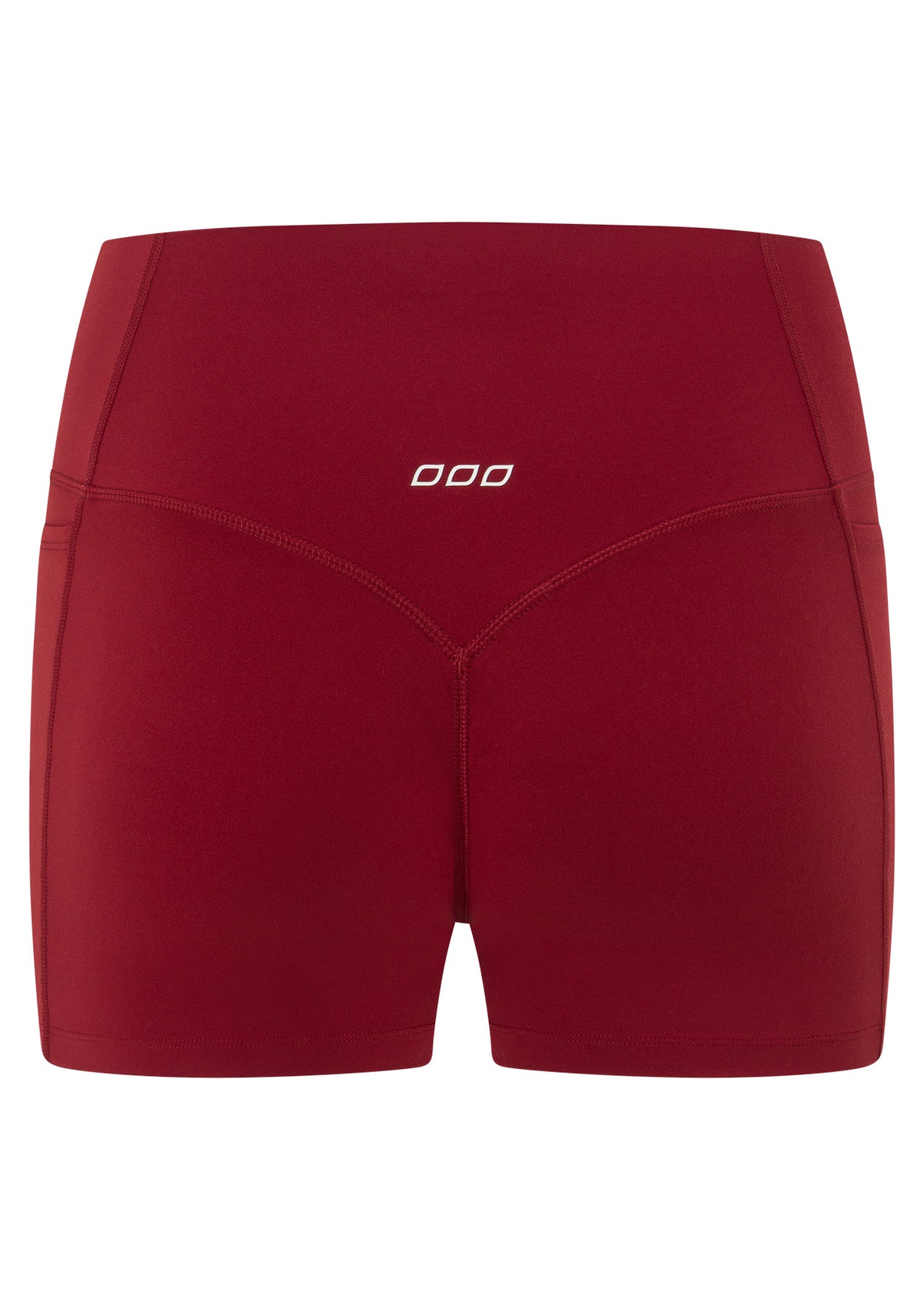 Lorna Jane Invisible Scrunch 2 Pocket 9cm Bike Shorts - Cherry
