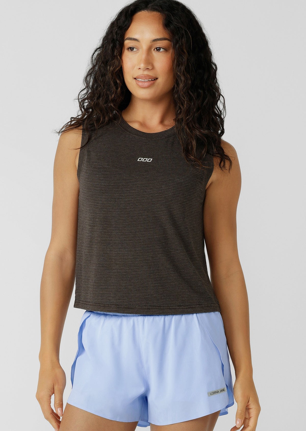 Lorna Jane Iconic Washed Active Tank - Washed Volcano