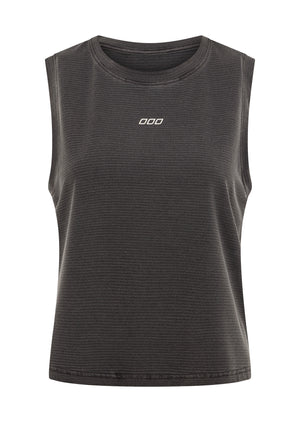 Lorna Jane Iconic Washed Active Tank - Washed Black