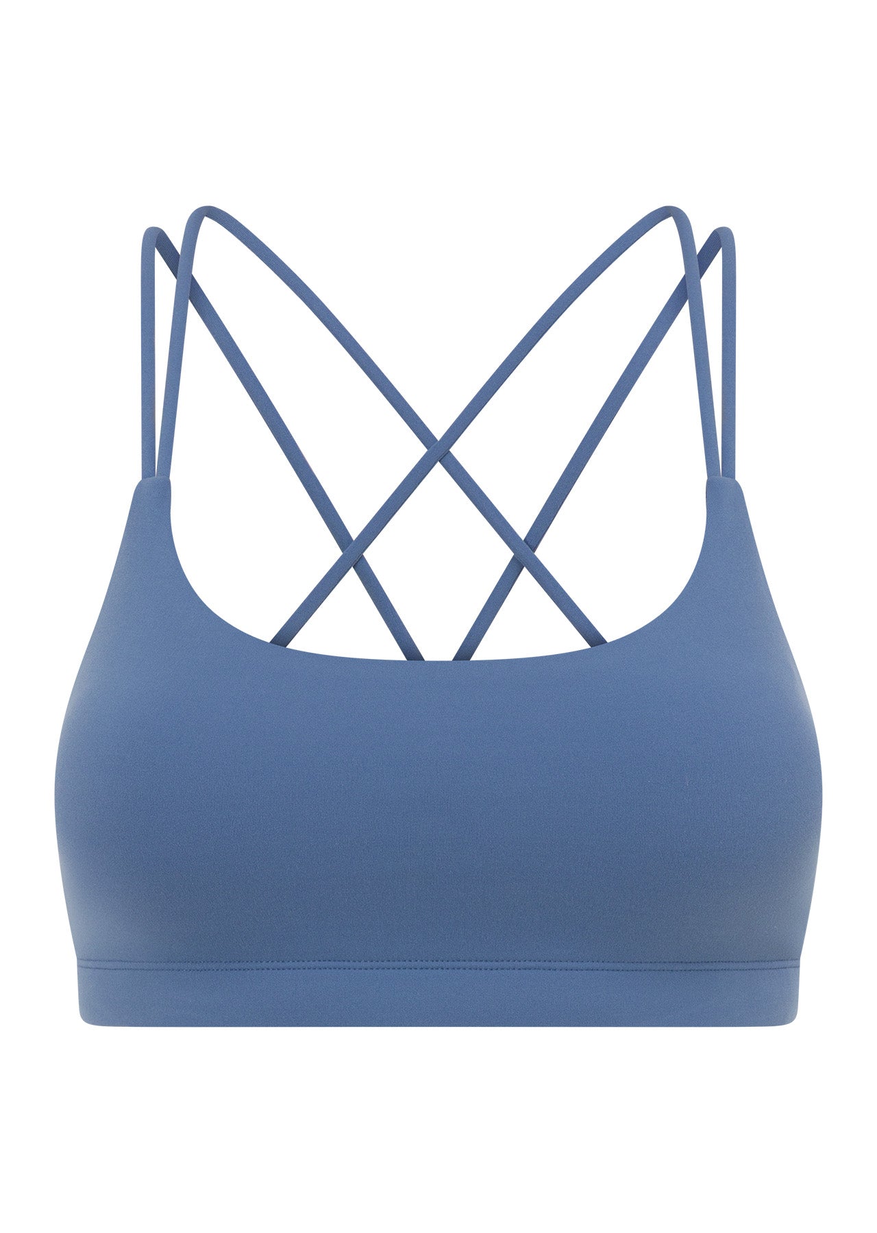 Lorna Jane Lotus Cropped Sports Bra - Misty Blue