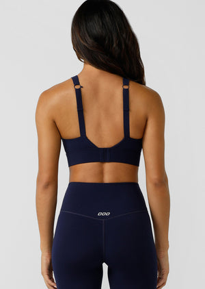 Lorna Jane Full Coverage Support Sports Bra - French Navy