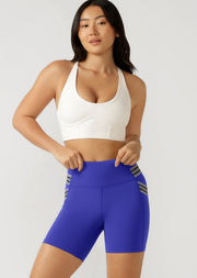 Lorna Jane Corset Long Line Bra - Porcelain