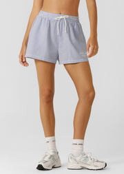 Lorna Jane Country Club Seersucker Shorts - Blue Stripe