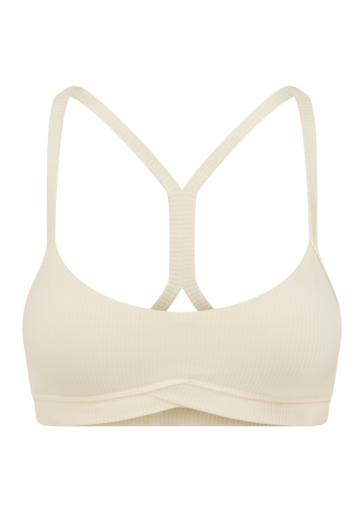 Lorna Jane Irresistible Rib All Day Sports Bra - Cream