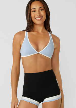 Lorna Jane Palma Luxe Rib Bralette - Light Moontide