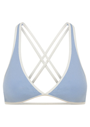 Lorna Jane Palma Luxe Rib Bralette - Light Moontide
