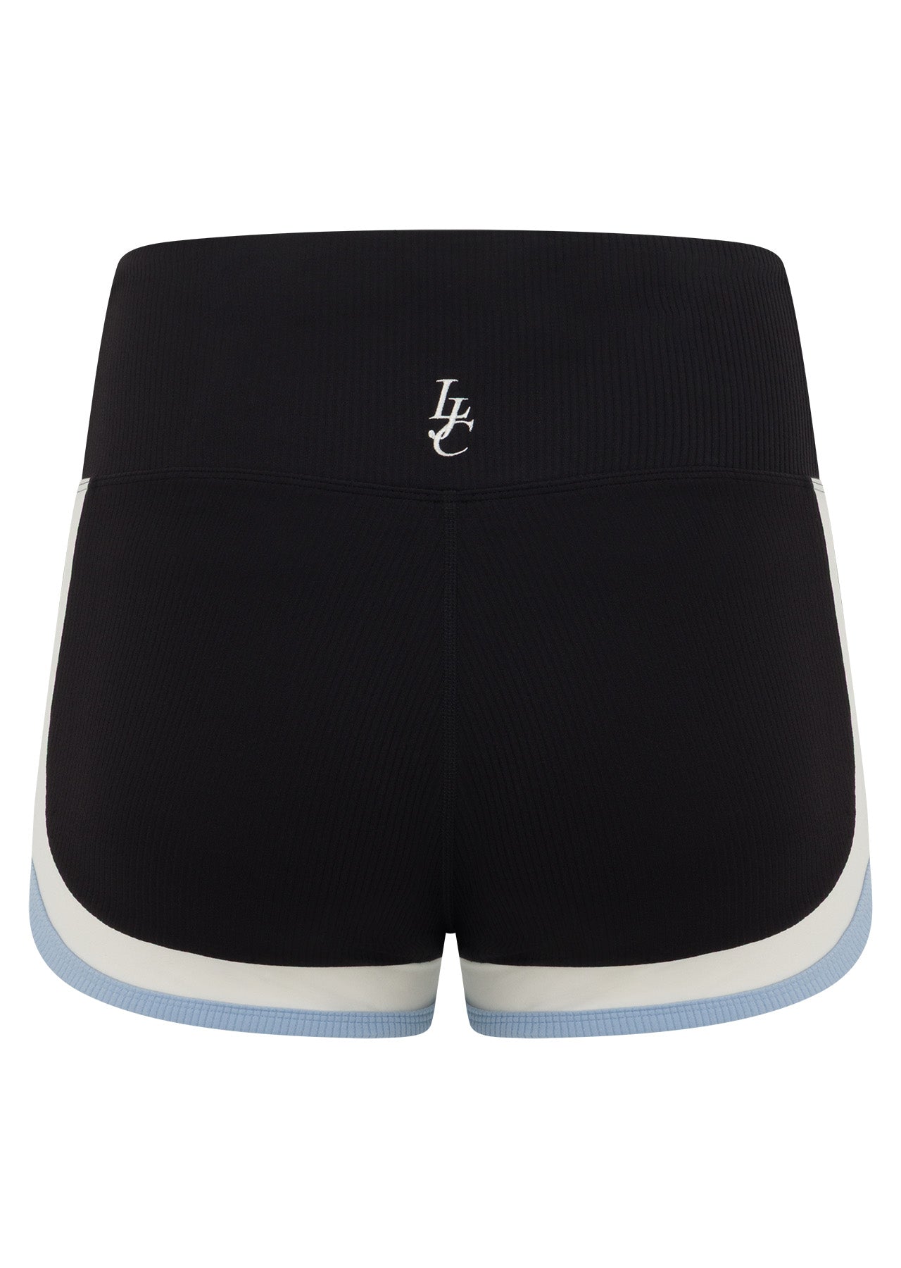 Lorna Jane Palma Luxe Rib Retro 7cm Bike Shorts - Black