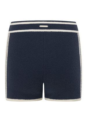 Lorna Jane Home Stretch Knit Cheeky Shorts - Platinum Navy
