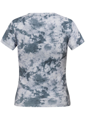 Lorna Jane Active Living Slim T-Shirt - Titanium Tie Dye Print