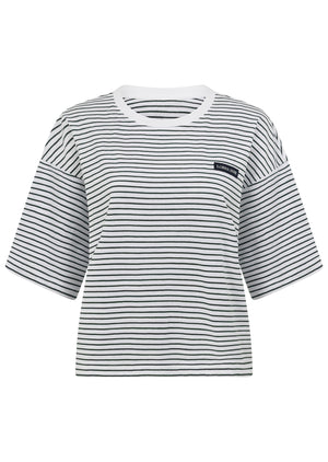 Lorna Jane Heartstrings T-Shirt - Fig Green Mini Stripe