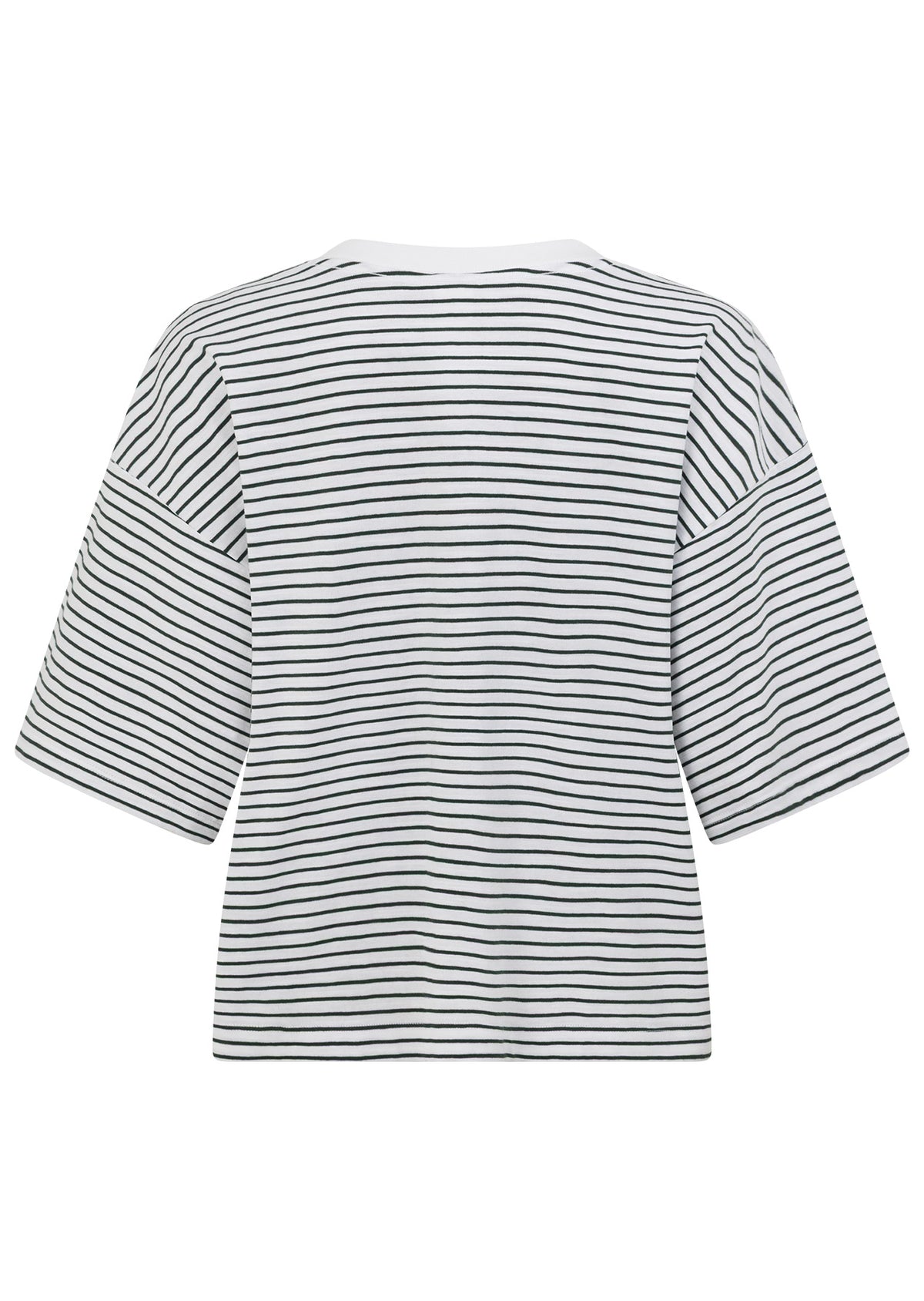 Lorna Jane Heartstrings T-Shirt - Fig Green Mini Stripe