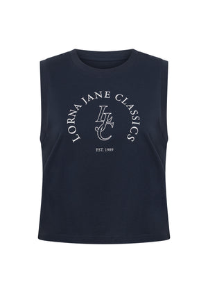 Lorna Jane Lorna Jane Classics Slim Muscle Tank - Platinum Navy
