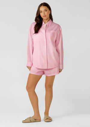 Lorna Jane Lorna Jane Heritage Long Sleeve Shirt - Sweet Pink Stripe