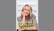 Lorna Jane Clarkson on the front cover of magazine BeautyNZ