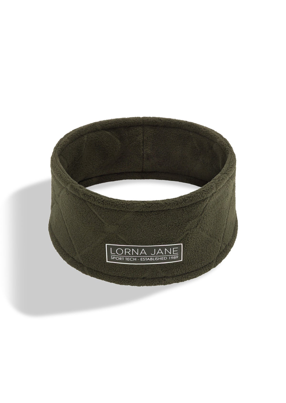 Lorna Jane Iconic Monogram Fleece Headband - Luxury Green