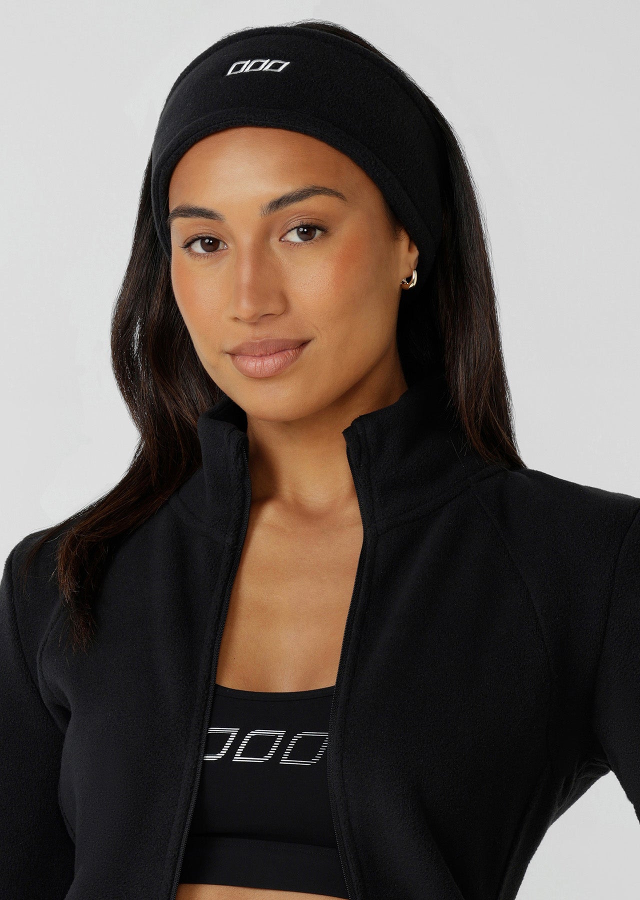 Lorna Jane Iconic Polar Fleece Headband - Black