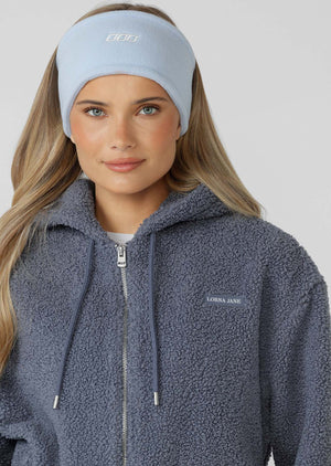 Lorna Jane Iconic Polar Fleece Headband - Petal Blue