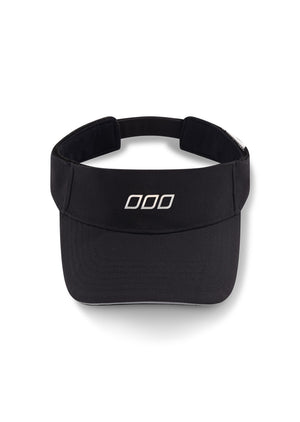 Lorna Jane Never Give Up Removable Sweatband Visor - Black