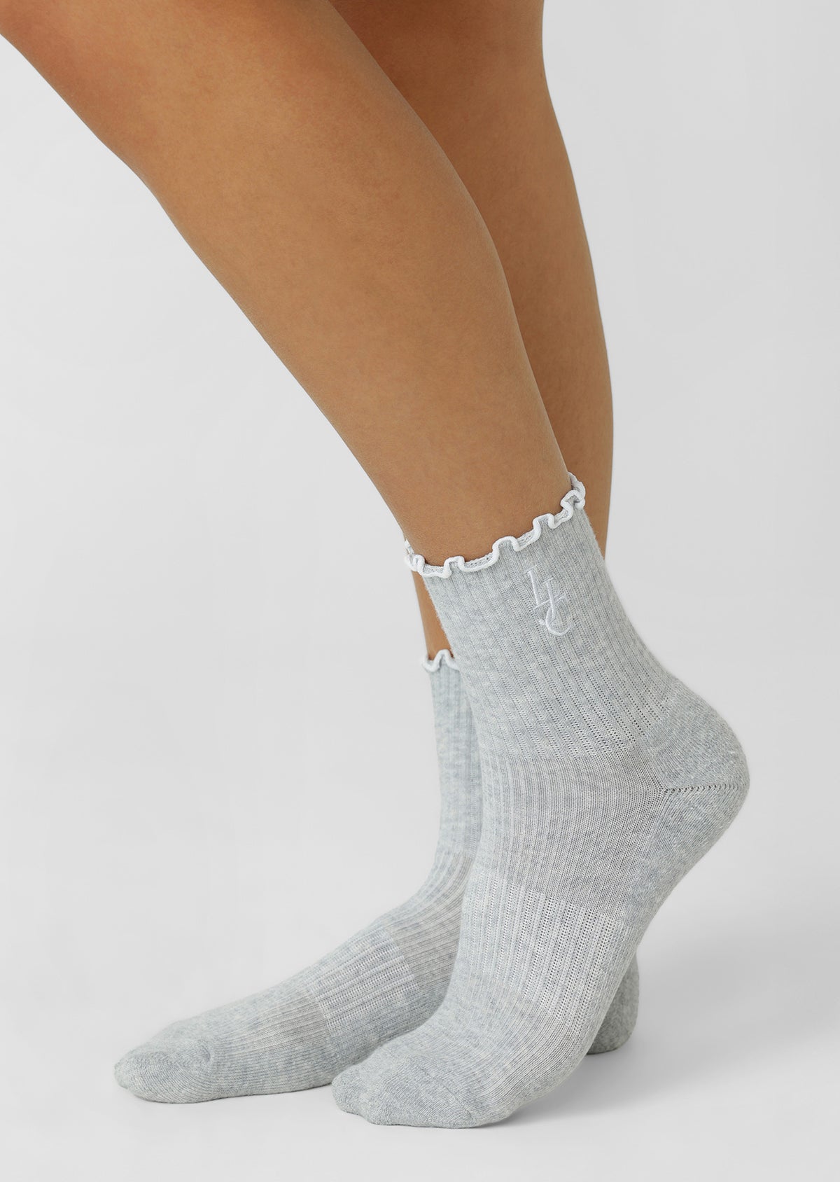 Lorna Jane Sonnet Crew Socks - Grey Marl