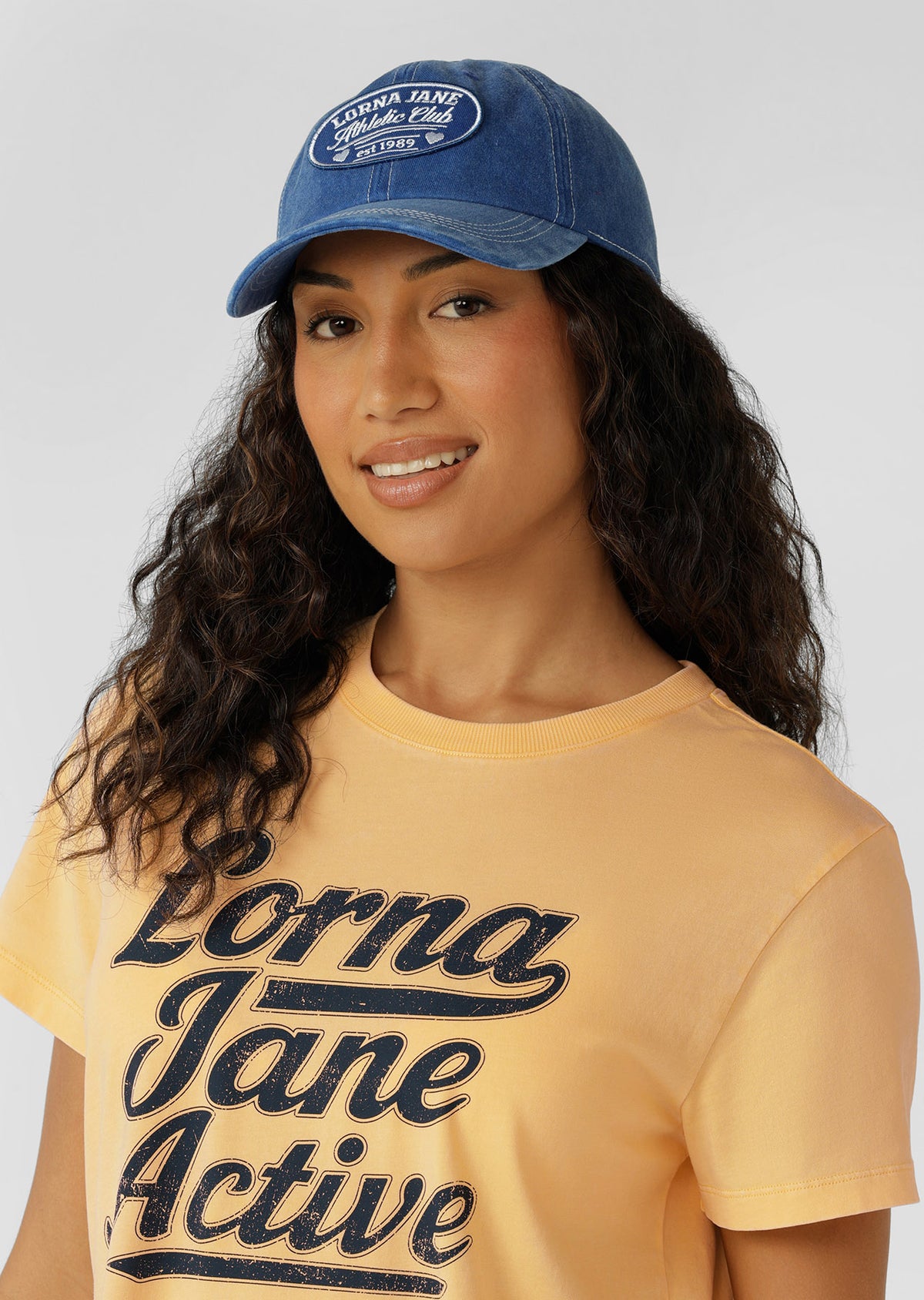 Lorna Jane LJ Athletic Club Washed Cap - Washed Riviera Blue