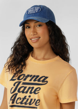 Lorna Jane LJ Athletic Club Washed Cap - Washed Riviera Blue