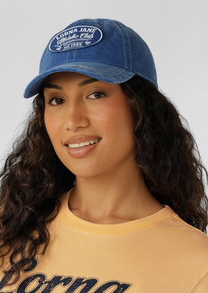 Lorna Jane LJ Athletic Club Washed Cap - Washed Riviera Blue