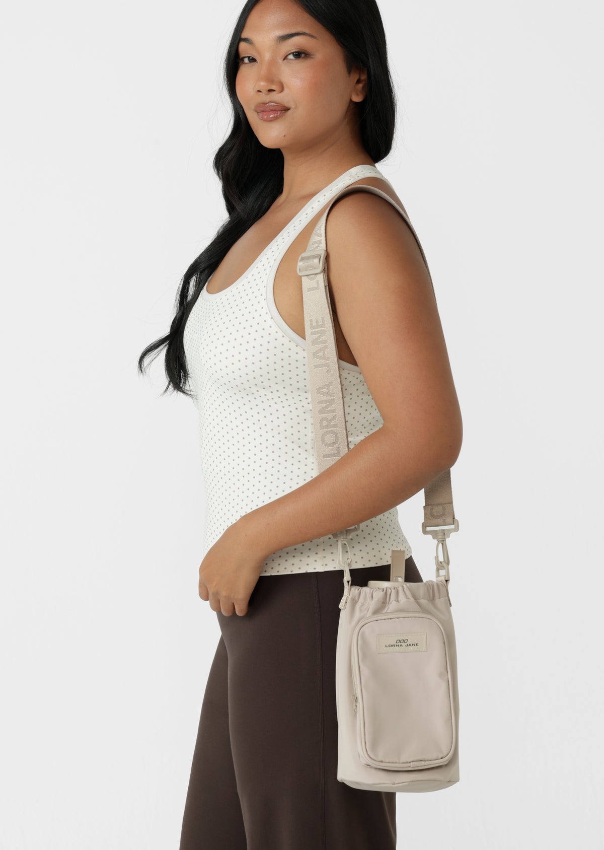 Lorna Jane LJ Bottle Carry Bag - Latte