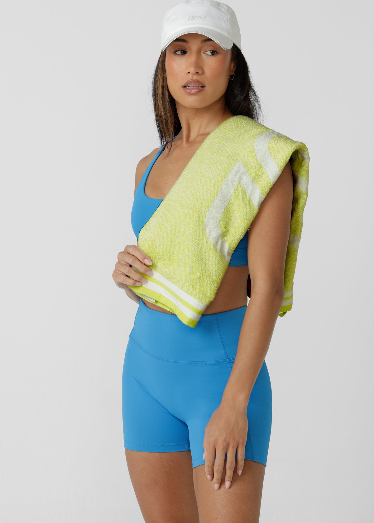 Lorna Jane Icon Sweat Towel - Lime Cordial Marl