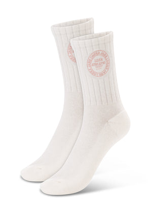 Lorna Jane 3PK Multi Crew Socks - Porcelain & Pale Peony