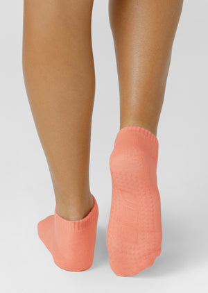 Lorna Jane Icon Pilates Grip Socks - Pale Peach