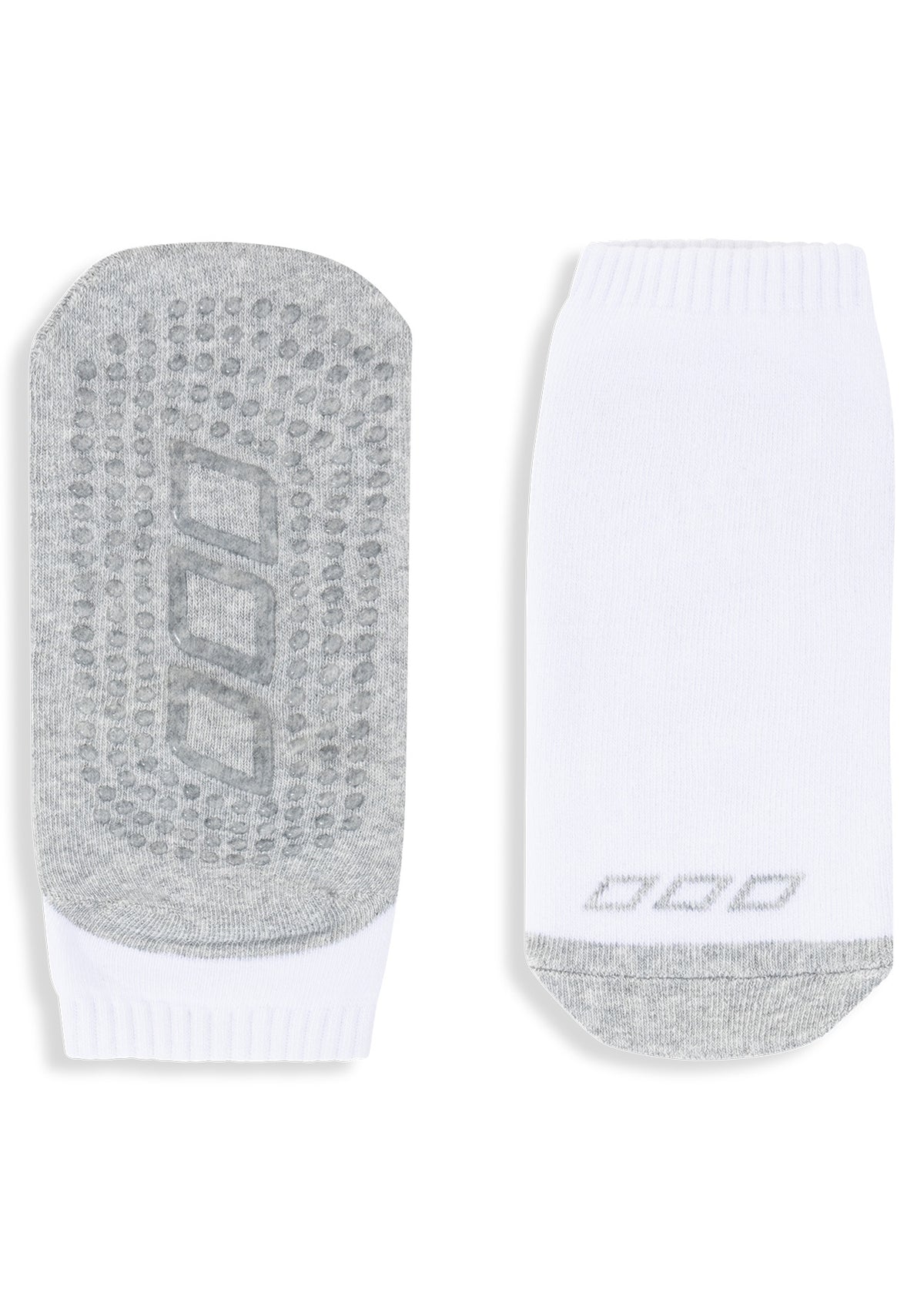 Lorna Jane Icon Pilates Grip Socks - White & Grey Marl