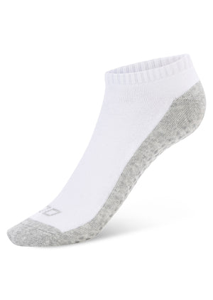 Lorna Jane Icon Pilates Grip Socks - White & Grey Marl