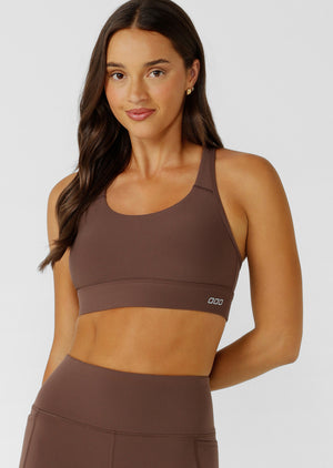 Lorna Jane Amy Maximum Support Sports Bra - Cinnamon