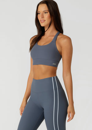 Lorna Jane Amy Maximum Support Sports Bra - Dark Powder Grey