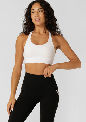 Lorna Jane Amy Maximum Support Sports Bra - Recycled White