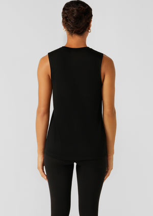 Lorna Jane Lotus Muscle Tank - Black
