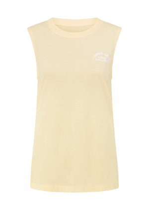 Lorna Jane Lotus Muscle Tank - Buttermilk