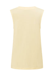 Lorna Jane Lotus Muscle Tank - Buttermilk
