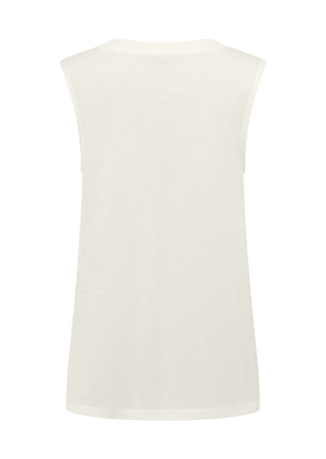 Lorna Jane Lotus Muscle Tank - Cream