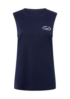 Lorna Jane Lotus Muscle Tank - French Navy