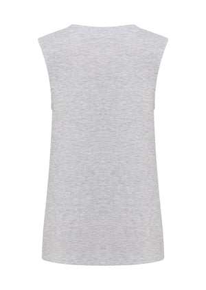 Lorna Jane Lotus Muscle Tank - Grey Marl