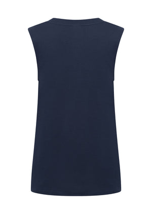 Lorna Jane Lotus Muscle Tank - Imperial Blue