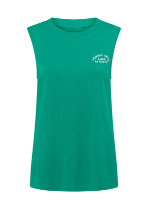Lorna Jane Lotus Muscle Tank - Jewel Jade Green